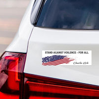 Justice for Charlie Political Protest Magnet, A True Patriot Charlie Kirk, Charlie Kirk Is My Hero, Charlie Kirk Freedom Magnet, 10 "x 3"