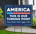 Justice for Charlie Yard Sign, A True Patriot Charlie Kirk Sign, Charlie Kirk Is My Hero Sign, Charlie Kirk Freedom Sign with Metal H-Stake