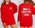 Custom Christmas Crew Sweatshirt, Personalized Christmas Party Shirt, Family Matching Sweatshirt, Front Back