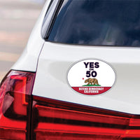 Yes on Prop 50 Magnet, California Political Reform Magnet, Anti-Gerrymandering Election Act Vehicle Magnet, 6" x 4.5"