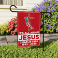 Justice for Charlie Garden Flag, A True Patriot Charlie Kirk Yard Flag, Charlie Kirk Is My Hero Outdoor Flag, Charlie Kirk Freedom Flag