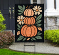 Anti-Trump Autumn Pumpkin Yard Sign, Subtle Political Protest Lawn Sign, Thanksgiving Resist Fascism Harvest Fall Yard Sign with H-Stake