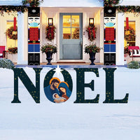 NOEL Nativity Christmas Yard Sign, Outdoor Religious Lawn Decorations with Stakes, Holy Family Nativity Scene for Garden, Pathway Home Décor
