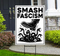 FIGHT FASCISM Yard Sign - No Kings In America Protest Sign, Anti-Trump Sign, Resist Racism, Resist Fascism Yard Sign with Metal H-Stake