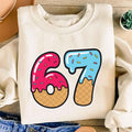 67 Drip Ice Cream Sweatshirt, 67 Birthday Shirt, Funny Meme Sweatshirt