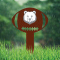Custom Mascot Aluminum Yard Sign 10x14, Rust-Free Personalized Metal Lawn Sign Integrated Stake, School Spirit Day Football Sports Decor
