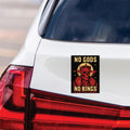No Kings Protest Magnet, Democracy Not Oligarchy, Anti-Trump, Resist Racism, Resist Fascism Vehicle Magnet, 6