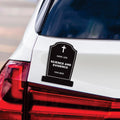 Here Lies Science and Evidence Tombstone Magnet, No Kings Protest, Anti-Trump, Resist Racism, Resist Fascism Vehicle Magnet, 6