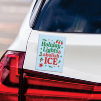Resist Fascism Christmas Protest Magnet, Protect Democracy, Anti-Trump, No Kings Protest Sign, Anti Fascist Vehicle Magnet, 6" x 4.5"