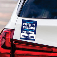 The Epstein Files Protest Magnet, Protect Democracy, Anti-Trump, No Kings Protest Sign, Anti Fascist Vehicle Magnet, 6" x 4.5"
