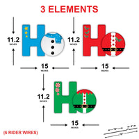 Ho Ho Ho Christmas Yard Signs, Outdoor Holiday Lawn Decorations with Stakes, Festive Santa Elf Snowman Garden Décor for Pathway Patio