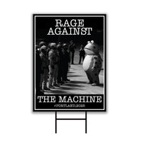 Portland Frog Anti-ICE Protest Yard Sign - Anti-Trump, No Kings In America, Protect Democracy, Resist Fascism Yard Sign with Metal H-Stake