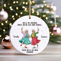 Personalized Best Friend Ornament, Besties Christmas Ornament, Custom Friendship Ceramic Ornament, BFF Gift for Her, Holiday Keepsake 2025