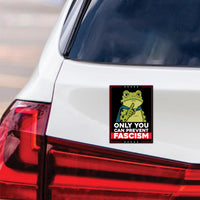 Portland Frog Anti-ICE Protest Magnet, Protect Democracy, Anti-Trump, No Kings Protest Sign, Resist Fascism Vehicle Magnet, 6" x 4.5"