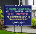 Justice for Charlie Yard Sign, A True Patriot Charlie Kirk Sign, Charlie Kirk Is My Hero Sign, Charlie Kirk Freedom Sign with Metal H-Stake