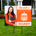 Personalized College Bound 2023 Photo Yard Sign
