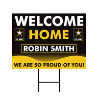 Welcome Home Yard Sign Personalized