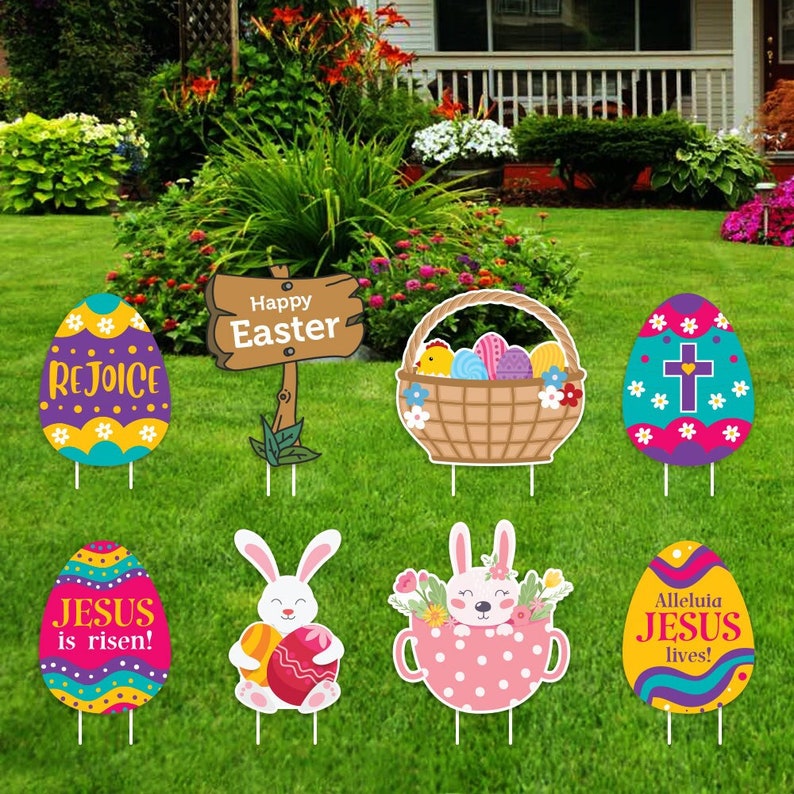 Easter 2024 Yard Signs Decorations