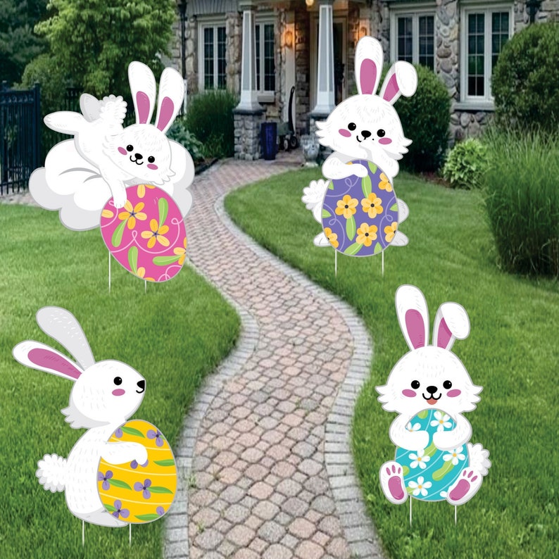 Happy Easter 2024 Yard Sign Cutouts