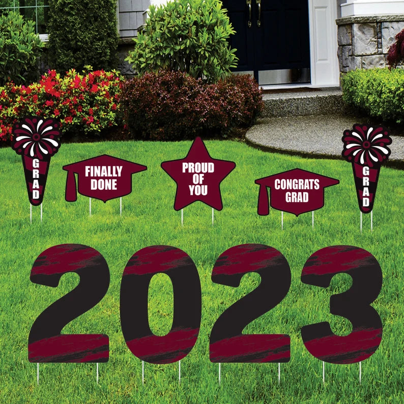Graduation 2023 Yard Sign Letters Voila Print Inc