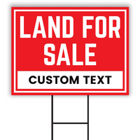 Custom Land For Sale Yard Sign
