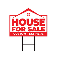 Custom House for Sale Yard Sign