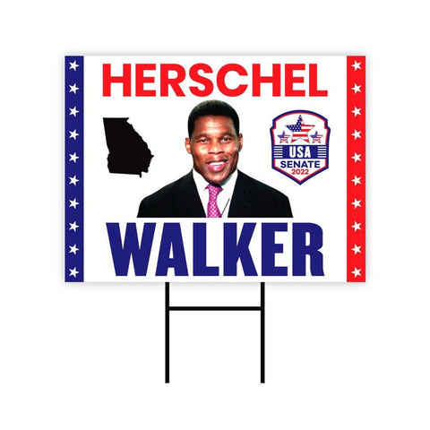 Herschel Walker US Senate Signs