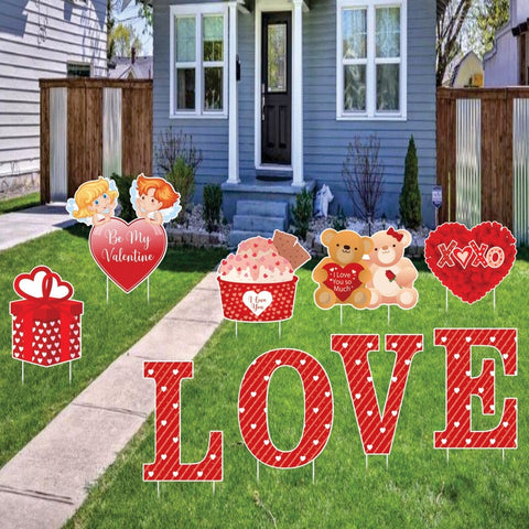 Valentines Day Yard Signs