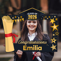 Personalized Graduation 2026 Selfie Frame, Class of 2026 Selfie Frame, Graduation Parties, Graduate 2026 Selfie Frame, Photo Booth Prop