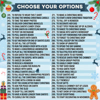 Personalized Most Likely To Christmas Shirt, Custom Name Santa Challenge Tee, Funny Front Back Print, Holiday Party Outfit, Christmas Gift