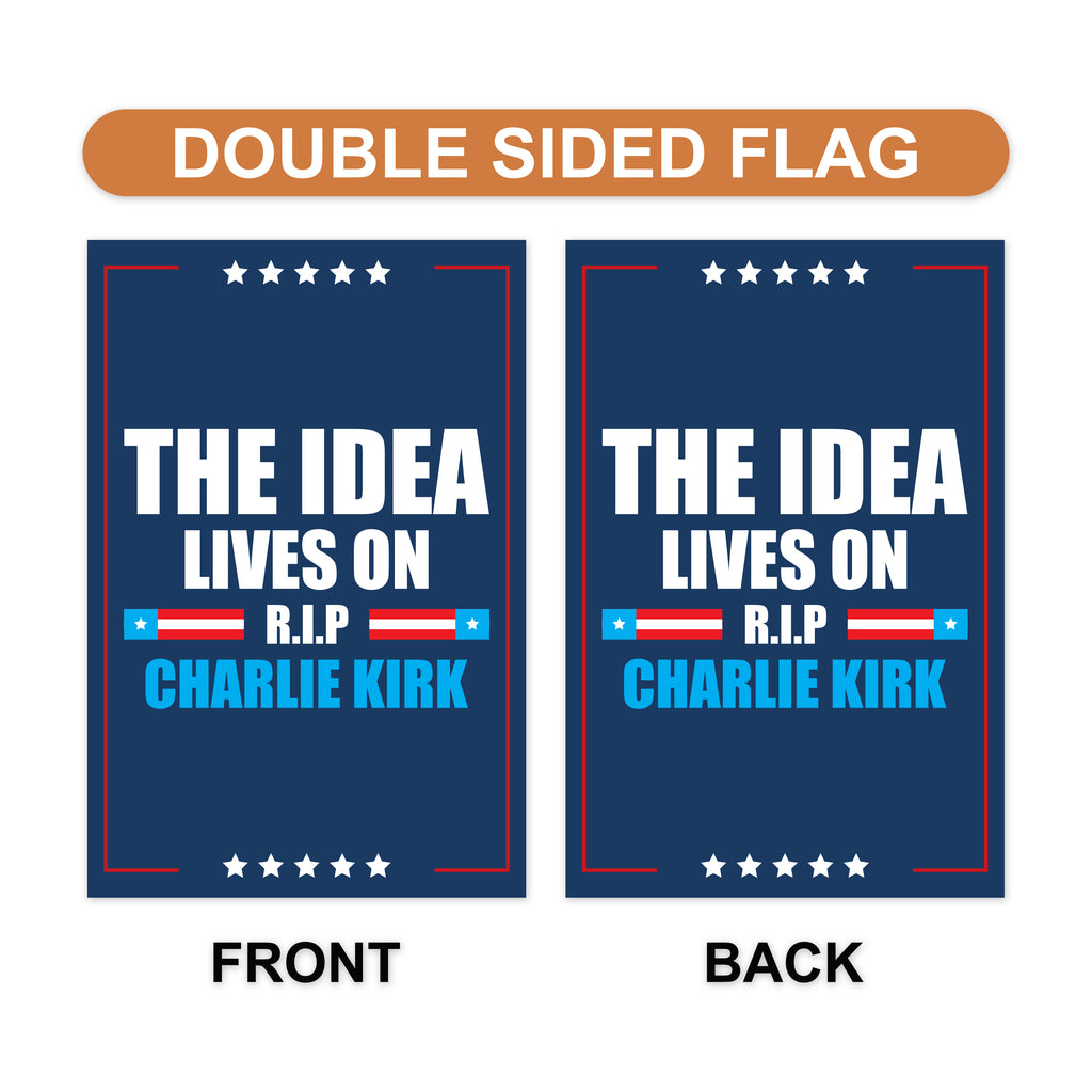 Justice for Charlie Garden Flag, A True Patriot Charlie Kirk Yard Flag, Charlie Kirk Is My Hero Outdoor Flag, Charlie Kirk Freedom Flag