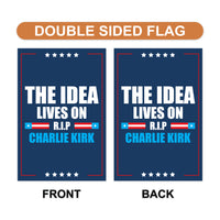 Justice for Charlie Garden Flag, A True Patriot Charlie Kirk Yard Flag, Charlie Kirk Is My Hero Outdoor Flag, Charlie Kirk Freedom Flag