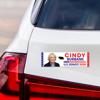 Cindy Burbank For Nebraska Senate 2026 Car Magnet - Vote Cindy Burbank Vehicle Magnet, Nebraska Senate Elections 2026 Magnet - 10" x 3"