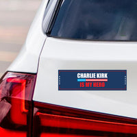 Justice for Charlie Political Protest Magnet, A True Patriot Charlie Kirk, Charlie Kirk Is My Hero, Charlie Kirk Freedom Magnet, 10" x 3"