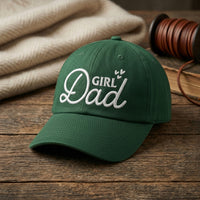 Custom Girl Dad Embroidered Hat, Personalized Father Daughter Baseball Cap, Low Profile Dad Hat, New Parent Gift, Everyday Cap Gift