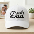 Custom Girl Dad Embroidered Hat, Personalized Father Daughter Baseball Cap, Low Profile Dad Hat, New Parent Gift, Everyday Cap Gift