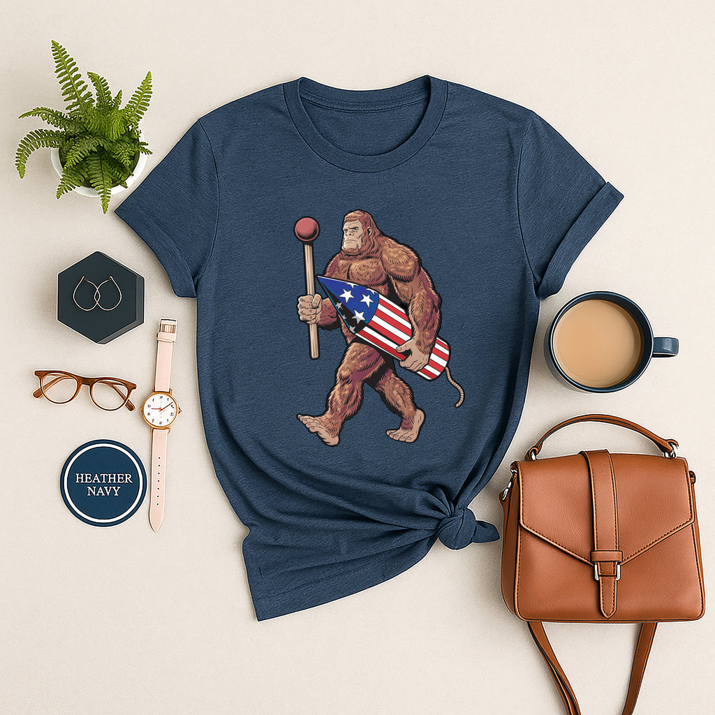 Bigfoot Fireworks Long Sleeve Shirt