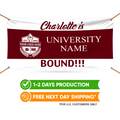 Personalized College Bound Banner Sign