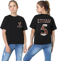 Custom Football Mom Shirt, Football Season Mama Shirt, Two Sided