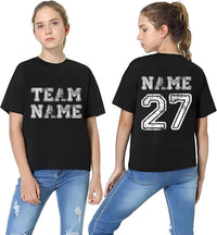Custom Sports Team Name Shirt, Personalized Sports Shirt, Family Number Tee, Front Back