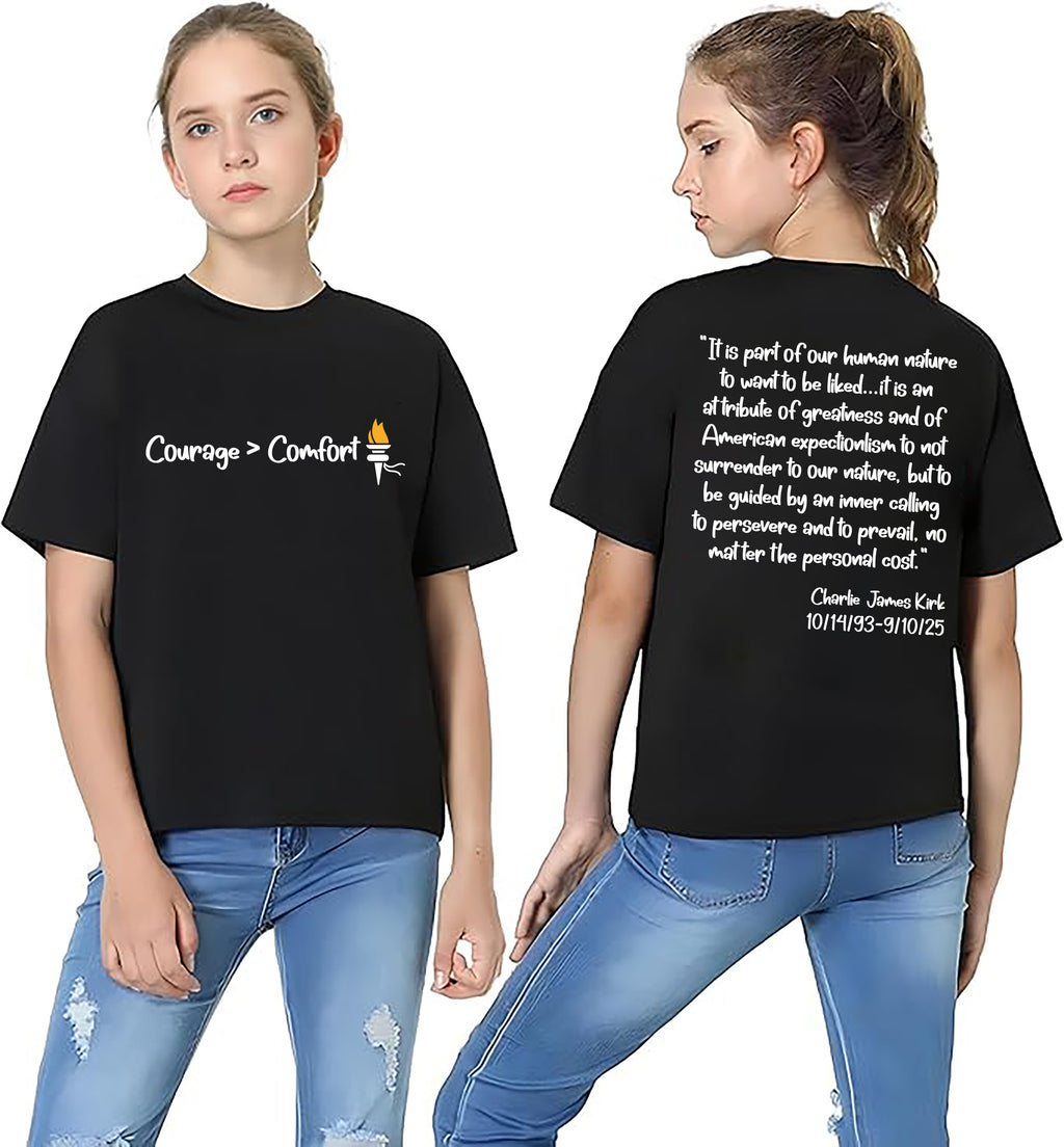 Charlie Kirk Freedom Shirt, A True Patriot Charlie Kirk Shirt, Charlie Kirk Is My Hero Tee, Front Back