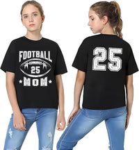 Football Mom Shirt, Retro Football Mama Shirt, Team Mom Tee, Front Back
