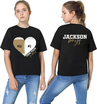 Custom Football Mom Shirt, Personalized Football Shirt, Game Day Football Tee, Front Back