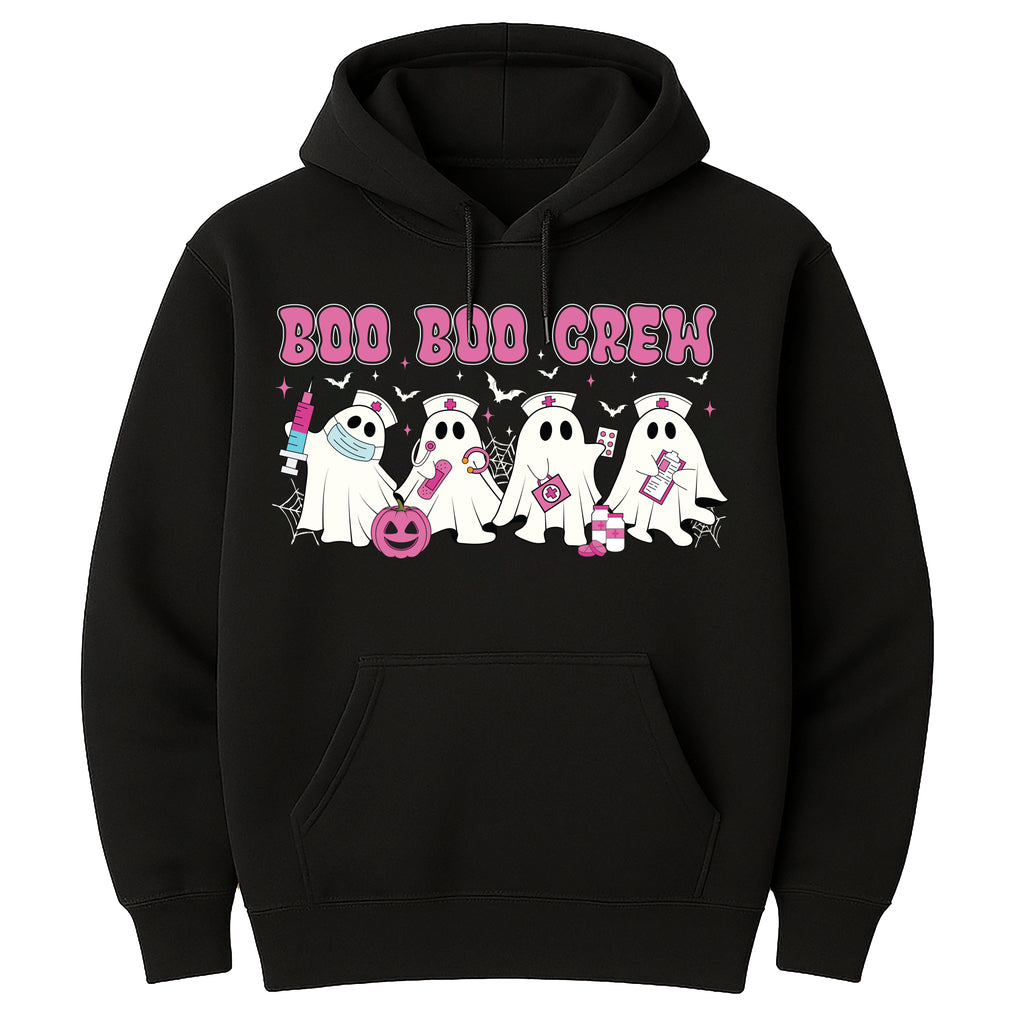 Boo Boo Crew Nurse Hoodie, Halloween Nurse Stethoscope Shirt, Spooky Season Hoodie