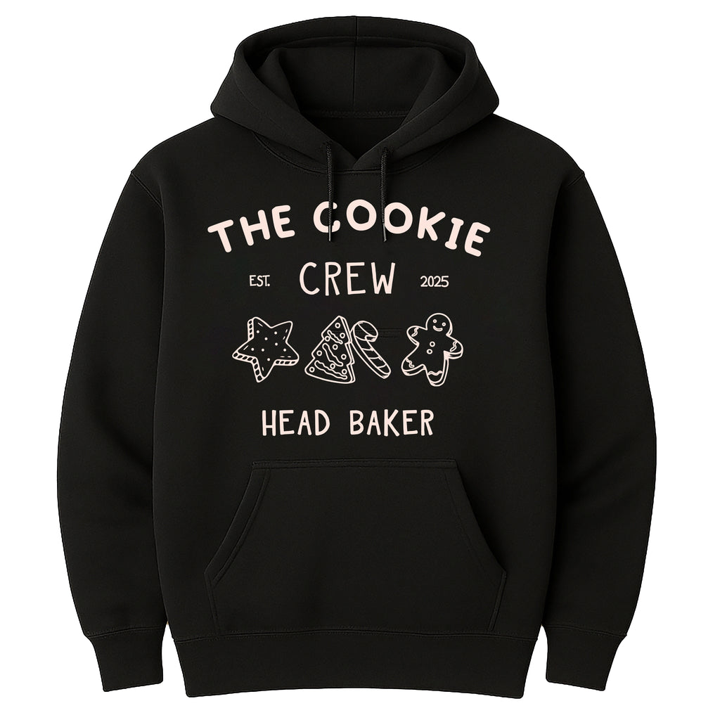 Custom Christmas Cookie Crew Hoodie, Matching Family Christmas Shirt, Christmas Baking Hoodie