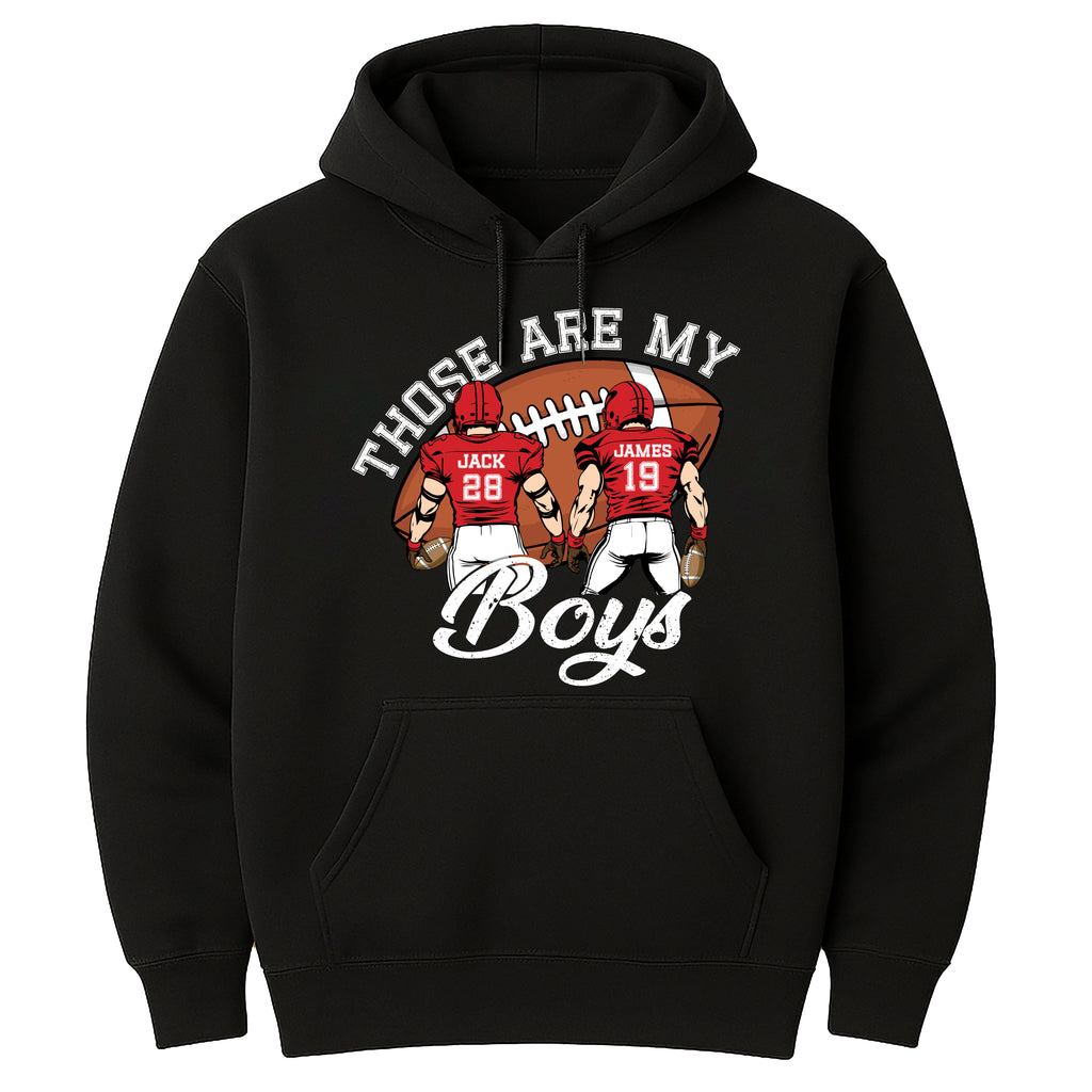 Custom Football Mom Hoodie, Football Jersey Number Shirt, Football Game Day Hoodie