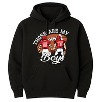 Custom Football Mom Hoodie, Football Jersey Number Shirt, Football Game Day Hoodie