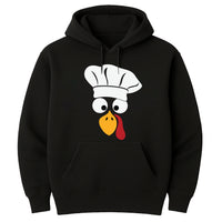 Custom Funny Turkey Face Hoodie, Personalized Name Thanksgiving Shirt, Group Hoodie