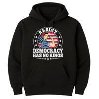 Resist Democracy Has No Kings Shirt, Patriotic Political Shirt, Democracy Protest Tee, Freedom Message Shirt, Political Gifts