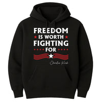Justice for Charlie Hoodie, A True Patriot Charlie Kirk Shirt, Charlie Kirk Is My Hero Hoodie